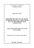 Tóm tắt luận văn Thạc sĩ Kỹ thuật: Khai phá dữ liệu từ các mạng xã hội để khảo sát ý kiến đánh giá các địa điểm du lịch tại Đà Nẵng