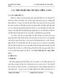 Sáng kiến kinh nghiệm: Các thủ thuật dạy từ  vựng Tiếng Anh 8