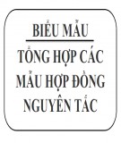 Tổng hợp các mẫu hợp đồng nguyên tắc