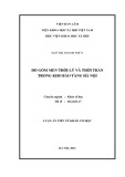 Luận án Tiến sĩ Khảo cổ học: Đồ gốm men thời Lý và thời Trần trong kho Bảo tàng Hà Nội