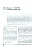 Cộng đồng Kinh tế ASEAN và sự tham gia của Việt Nam