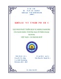 Khóa luận tốt nghiệp Quản trị kinh doanh: Giải pháp phát triển dịch vụ Mobile Banking của Ngân Hàng TMCP Ngoại Thương Việt Nam- chi nhánh Huế