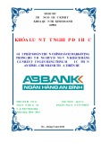 Khóa luận tốt nghiệp Quản trị kinh doanh: Giải pháp hoàn thiện chính sách Marketing trong hoạt động huy động vốn khách hàng cá nhân tại Ngân hàng Thương mại Cổ phần An Bình – Chi nhánh Thừa Thiên Huế