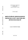 Luận án Tiến sĩ Y học: Nghiên cứu nồng độ Lipoprotein-Associated Phospholipase A2 huyết thanh ở bệnh nhân nhồi máu não giai đoạn cấp