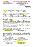 Đề thi thử THPT Quốc gia môn Vật lý năm 2017 - Trường THPT Trần Hưng Đạo lần 2 (Sở GD&ĐT TP. Hồ Chí Minh)