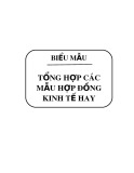 Tổng hợp các mẫu hợp đồng kinh tế hay