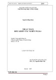 Luận văn Cao học: Thuật toán điều khiển tắc nghẽn WLDA+