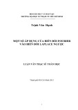 Luận văn Thạc sĩ Toán học: Một số áp dụng của biến đổi fourier vào biến đổi laplace ngược