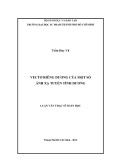 Luận văn Thạc sĩ Toán học: Vectơ riêng dương của một số ánh xạ tuyến tính dương