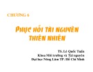 Bài giảng môn Công nghệ sinh học môi trường: Chương 6 - TS. Lê Quốc Tuấn