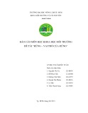 Báo cáo môn học Khoa học môi trường đề tài: Rừng – Vai trò của rừng