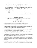 Mẫu hợp đồng ủy quyền quản lý vận hành, bảo trì và quản lý cho thuê nhà ở công vụ