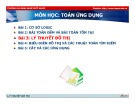 Bài giảng Toán ứng dụng: Bài 3 - Lý thuyết đồ thị