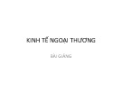 Bài giảng Kinh tế ngoại thương: Chương 3 - Chính sách và các công cụ quản lý điều hành nhập khẩu