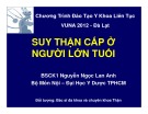 Bài giảng Suy thận cấp ở người lớn tuổi