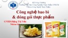 Bài thuyết trình nhóm Công nghệ bao bì & đóng gói thực phẩm: Tìm hiểu bao bì trong công nghệ sản xuất bánh Snack