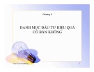 Bài giảng Financial Modeling: Chương 9 - Danh mục đầu tư hiệu quả có bán khống