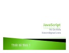 Bài giảng Thiết kế Web: Chương 6 - JavaScript