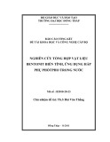 Báo cáo tổng kết đề tài khoa học và công nghệ cấp bộ: Nghiên cứu tổng hợp vật liệu bentonit biến tính, ứng dụng hấp phụ phốtpho trong nước
