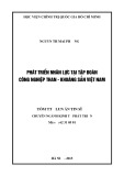 Tóm tắt Luận án Tiến sĩ: Phát triển nhân lực tại Tập đoàn công nghiệp than khoáng sản Việt Nam