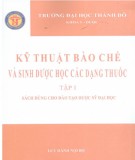  kỹ thuật bào chế và sinh dược học các loại thuốc (tập 1): phần 2