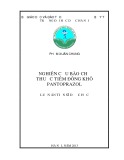 Luận án Tiến sĩ Dược học: Nghiên cứu bào chế thuốc tiêm đông khô Pantoprazol