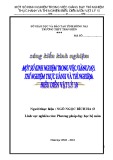 Sáng kiến kinh nghiệm: Một số kinh nghiệm trong việc giảng dạy thí nghiệm thực hành và thí nghiệm biểu diễn môn Vật lý 10