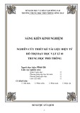 Sáng kiến kinh nghiệm: Nghiên cứu thiết kế tài liệu điện tử hỗ trợ dạy học Vật lí 10 trung học phổ thông