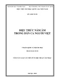 Tóm tắt Luận án Tiến sỹ Nghệ thuật âm nhạc: Điệu thức năm âm trong dân ca người Việt