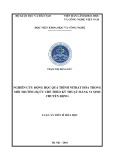 Luận án Tiến sĩ Hóa học: Nghiên cứu động học quá trình nitrat hóa trong môi trường bị ức chế theo kỹ thuật màng vi sinh chuyển động