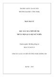 Tóm tắt Luận án Tiến sĩ Công nghệ thông tin: Học máy dựa trên đồ thị trích chọn quan hệ ngữ nghĩa