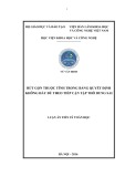 Luận án Tiến sỹ Toán học: Rút gọn thuộc tính trong bảng quyết định không đầy đủ theo tiếp cận tập thô dung sai