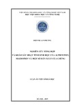 Luận án Tiến sĩ Hóa học: Nghiên cứu tổng hợp và khảo sát hoạt tính sinh học của alphitonin, maesopsin và một số dẫn xuất của chúng