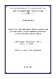 Tóm tắt Luận án Tiến sĩ Hóa học: Nghiên cứu tổng hợp và đặc trưng vật liệu mới, cấu trúc nano ứng dụng trong quang hóa xúc tác phân hủy thuốc nhuộm