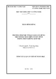 Tóm tắt Luận án Tiến sĩ Toán học: Phương pháp hệ vô hạn giải gần đúng một số bài toán biên tuyến tính trong miền không giới nội