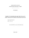 Dự thảo tóm tắt Luận Án Tiến sĩ Hóa học: Nghiên cứu thành phần hóa học một số loài cây thuộc chi polygonum, họ rau răm (polygonaceae)