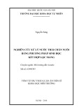 Tóm tắt dự thảo Luận án Tiến sĩ Khoa học môi trường: Nghiên cứu xử lý nước thải chăn nuôi bằng phương pháp sinh học kết hợp lọc màng