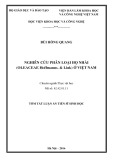 Tóm tắt Luận án Tiến sĩ Sinh học: Nghiên cứu phân loại họ nhài (Oleaceae Hoffmanns. & Link) ở Việt Nam