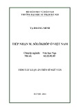 Tóm tắt Luận án Tiến sĩ Ngữ văn: Tiếp nhận M.Sôlôkhôp ở Việt Nam