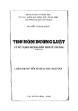 Luận án phó Tiến sĩ Khoa học ngữ văn: Thơ Nôm Đường luật (từ Hồ Xuân Hương đến Trần Tế Xương)