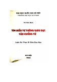 Luận án Thạc sĩ Giáo dục học: Tìm hiểu tư tưởng giáo dục của Khổng Tử