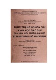 Báo cáo tổng kết đề tài nghiên cứu khoa học cấp Bộ: Thực trạng nghiên cứu khoa học giáo dục của sinh viên trường Đại học Sư phạm thành phố Hồ Chí Minh