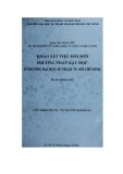 Báo cáo tổng kết đề tài nghiên cứu Khoa học và Công nghệ cấp Bộ: Khảo sát việc đổi mới phương pháp dạy học ở trường Đại học Sư phạm TP. Hồ Chí Minh