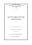 Luận văn Thạc sĩ Toán học: Toán tử vi phân tuyến tính với hệ số bị chặn