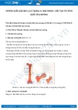 Giải bài tập Cấu tạo và tính chất của xương SGK Sinh 8