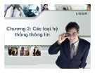 Bài giảng Ứng dụng công nghệ thông tin trong quản lý tài nguyên doanh nghiệp – Chương 2: Các loại hệ thống thông tin