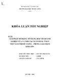 Khóa luận tốt nghiệp: Mở rộng tín dụng đối với doanh nghiệp vừa và nhỏ tại Ngân hàng TMCP Việt Nam Thịnh Vượng – Phòng giao dịch Kim Liên