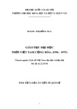 Tóm tắt Luận án Tiến sĩ Lịch sử: Giáo dục đại học thời Việt Nam Cộng Hòa (1956-1975)