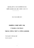 Tóm tắt Luận án Tiến sĩ Ngữ văn: Phương thức biểu thị ý nghĩa cảm thán trong tiếng Việt và tiếng Khmer