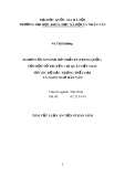 Tóm tắt Luận án Tiến sĩ Hán Nôm: Nghiên cứu so sánh Sưu thần ký (Trung Quốc) với một số truyện chí quái Việt Nam từ góc độ đặc trưng thể loại và ngôn ngữ Hán văn